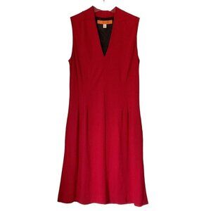 Cynthia Steffe Vermillion Red Fit & Flare Dress Women’s Size 8 Lined